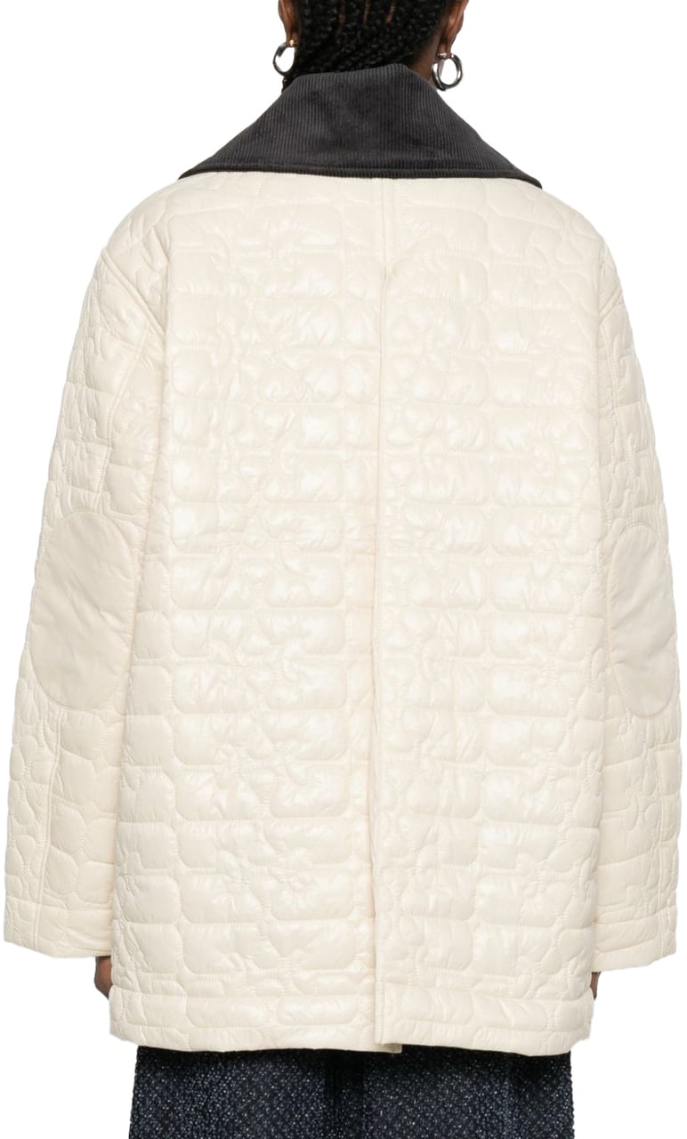 Ganni Jackets Ivory Wit