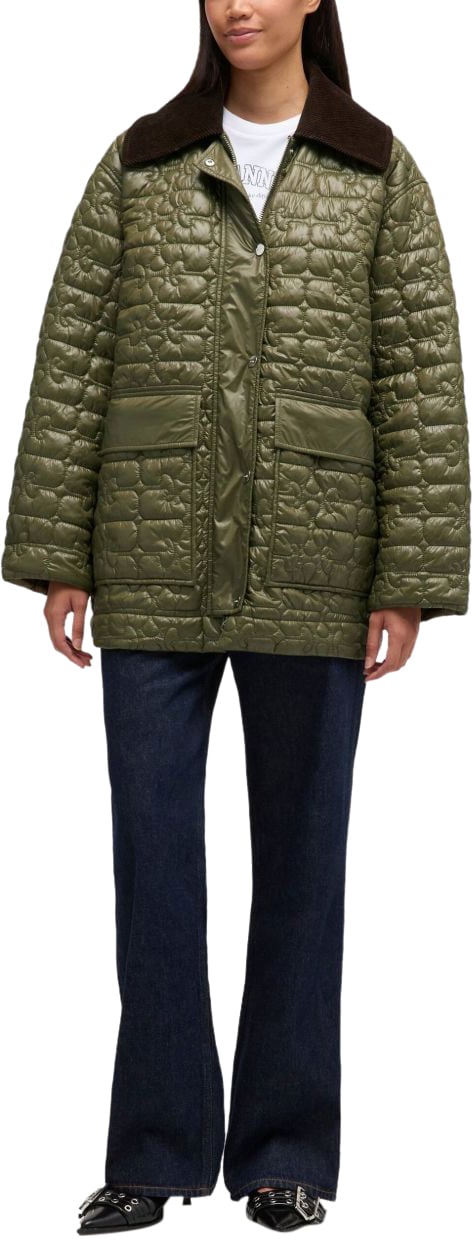 Ganni Jackets Green Groen