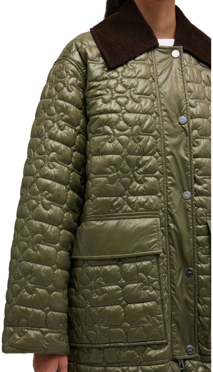 Ganni Jackets Green Groen