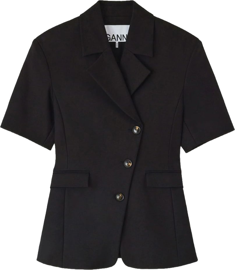 Ganni Jackets Black Zwart