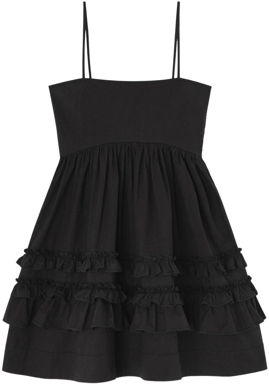 Ganni Dresses Black Zwart