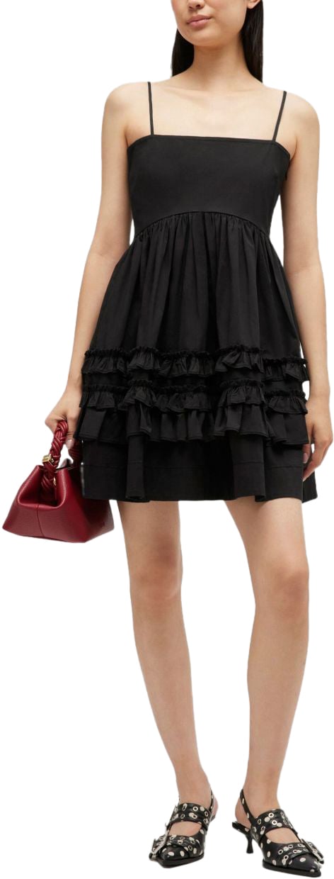 Ganni Dresses Black Zwart