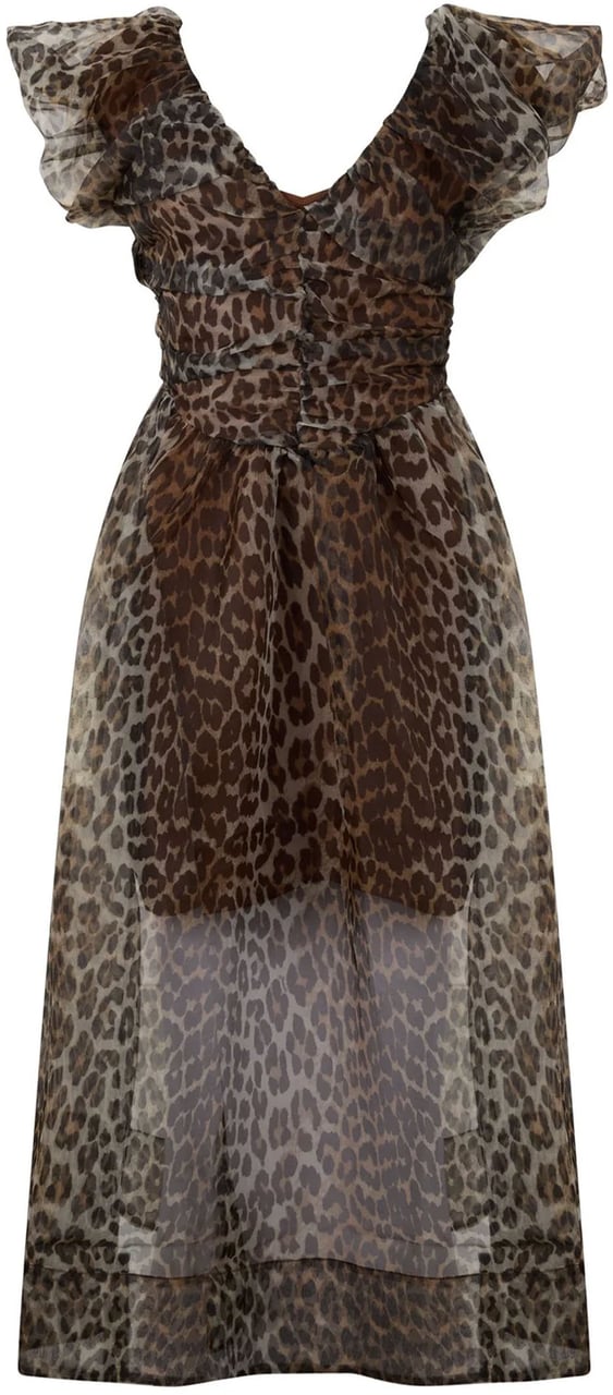 Ganni Dresses Almond Milk Bruin