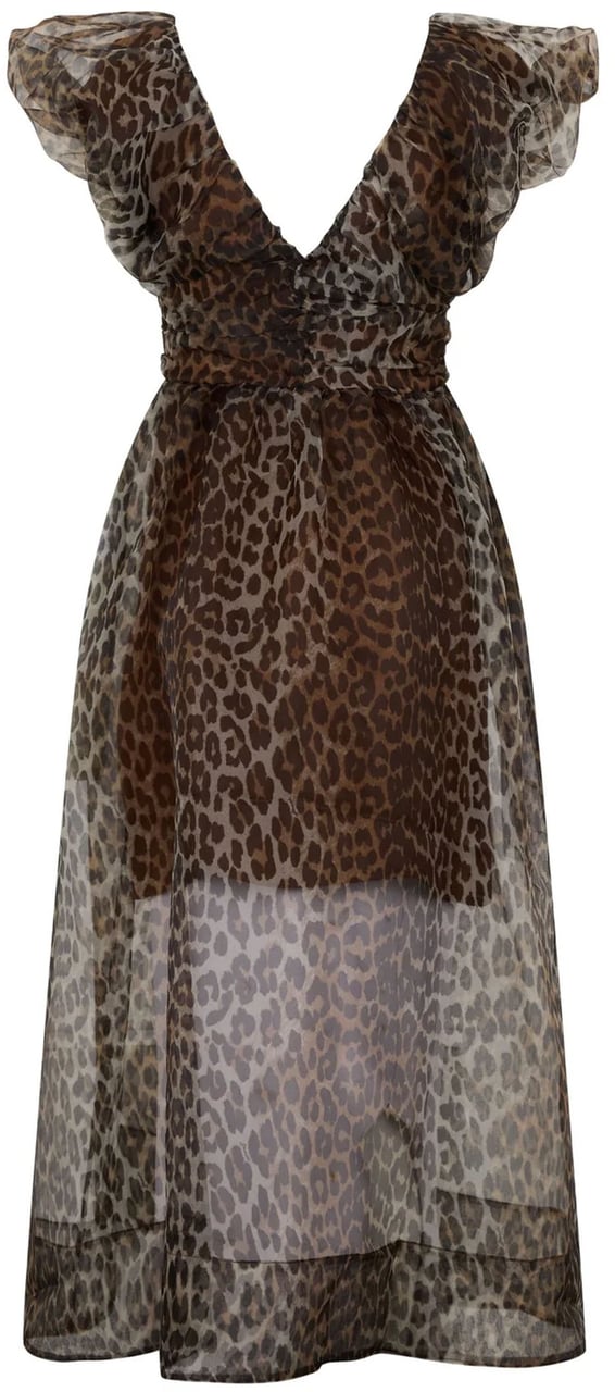 Ganni Dresses Almond Milk Bruin