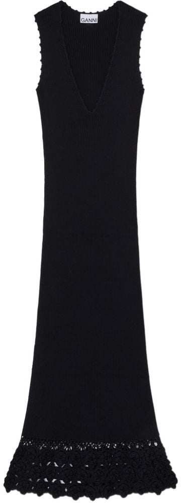 Ganni Dresses Black Zwart