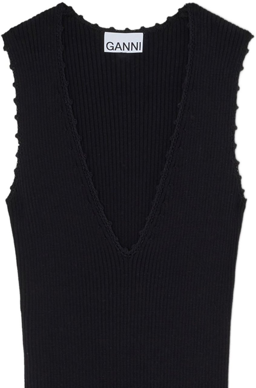 Ganni Dresses Black Zwart