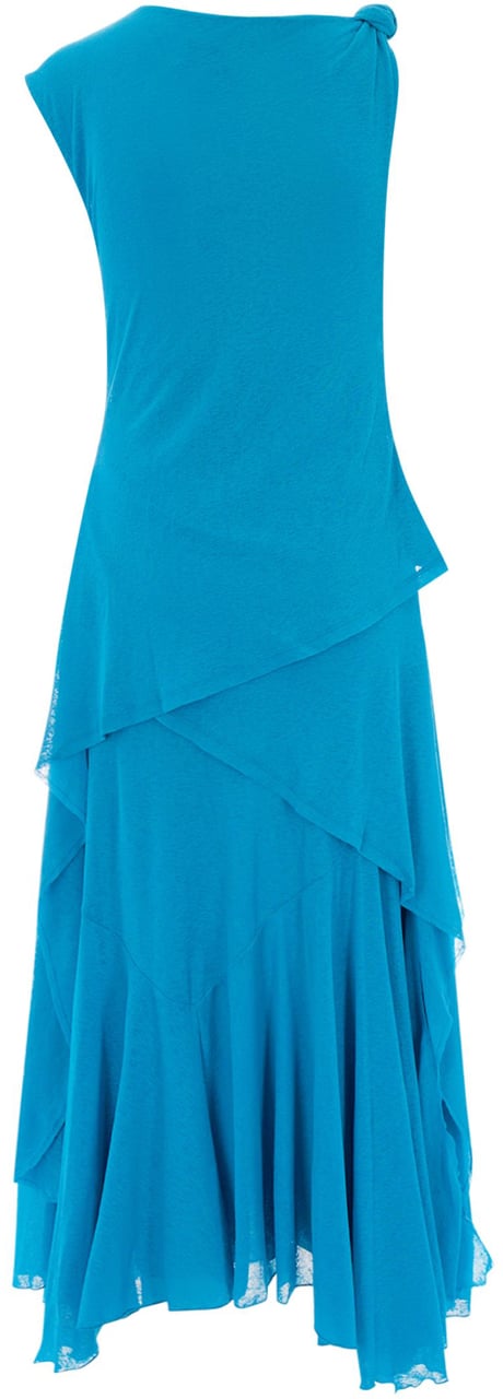 Ganni Dresses River Blue Cyaan