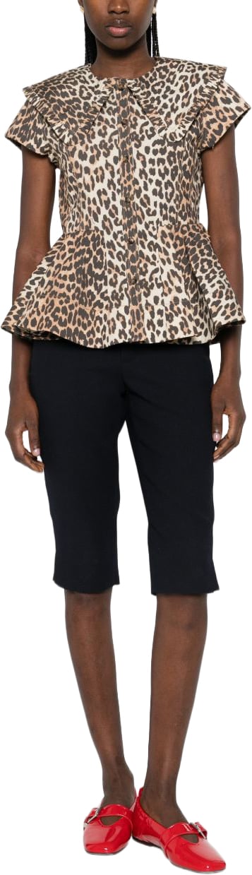 Ganni Shirts Brown Bruin