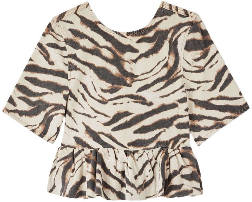 Ganni Top White Wit