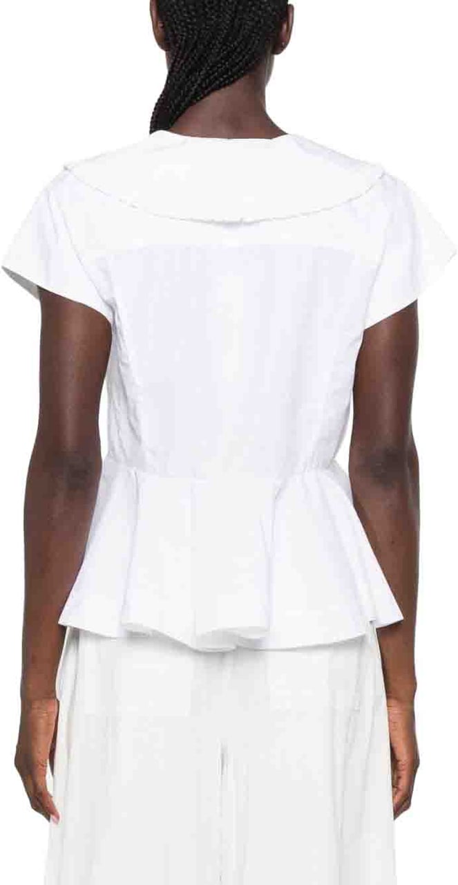 Ganni Top White Wit
