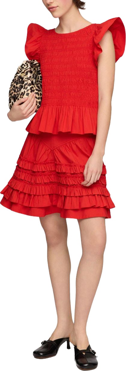 Ganni Top Red Rood