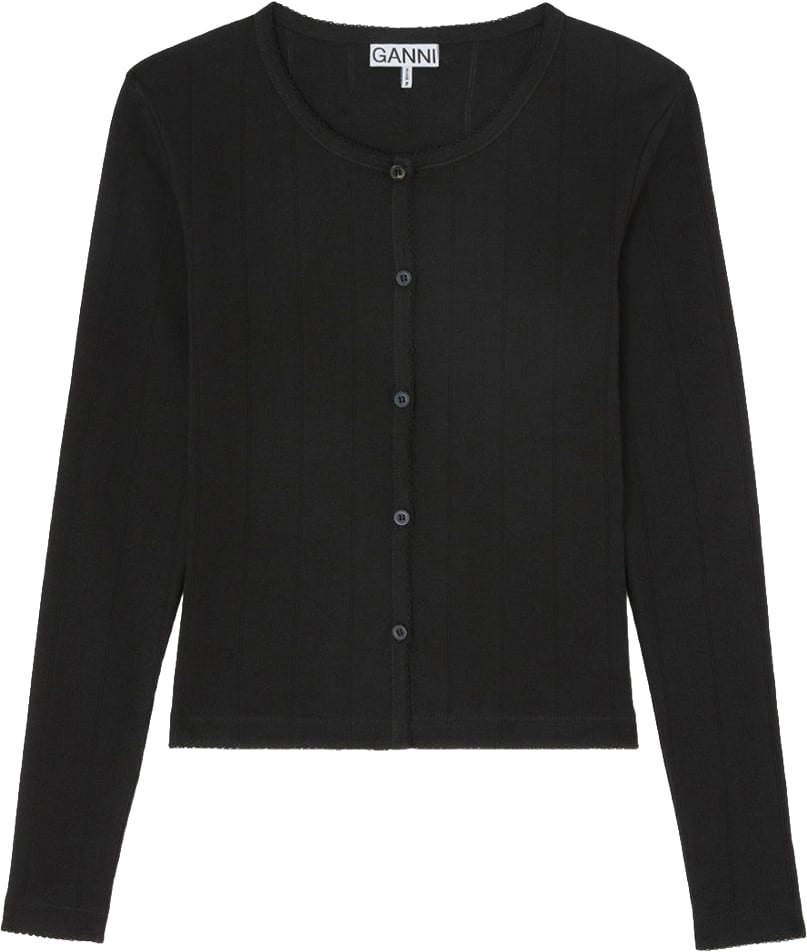 Ganni Sweaters Black Zwart