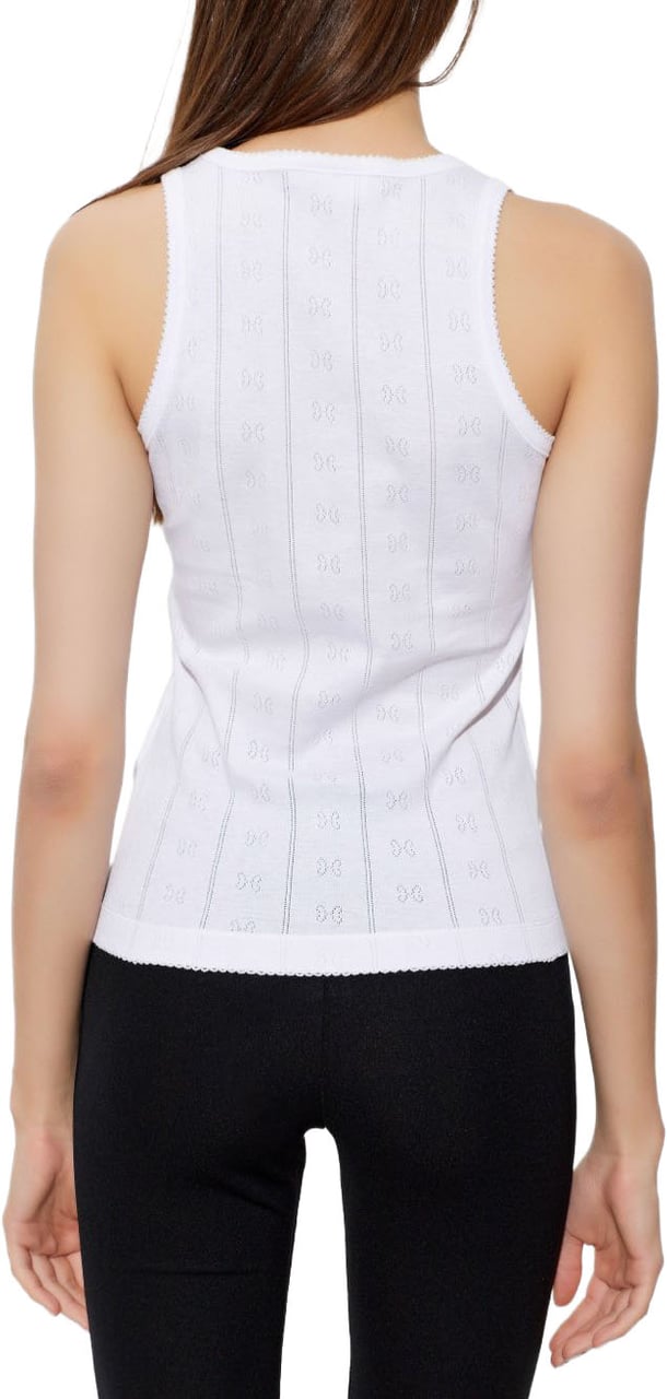 Ganni Top White Wit