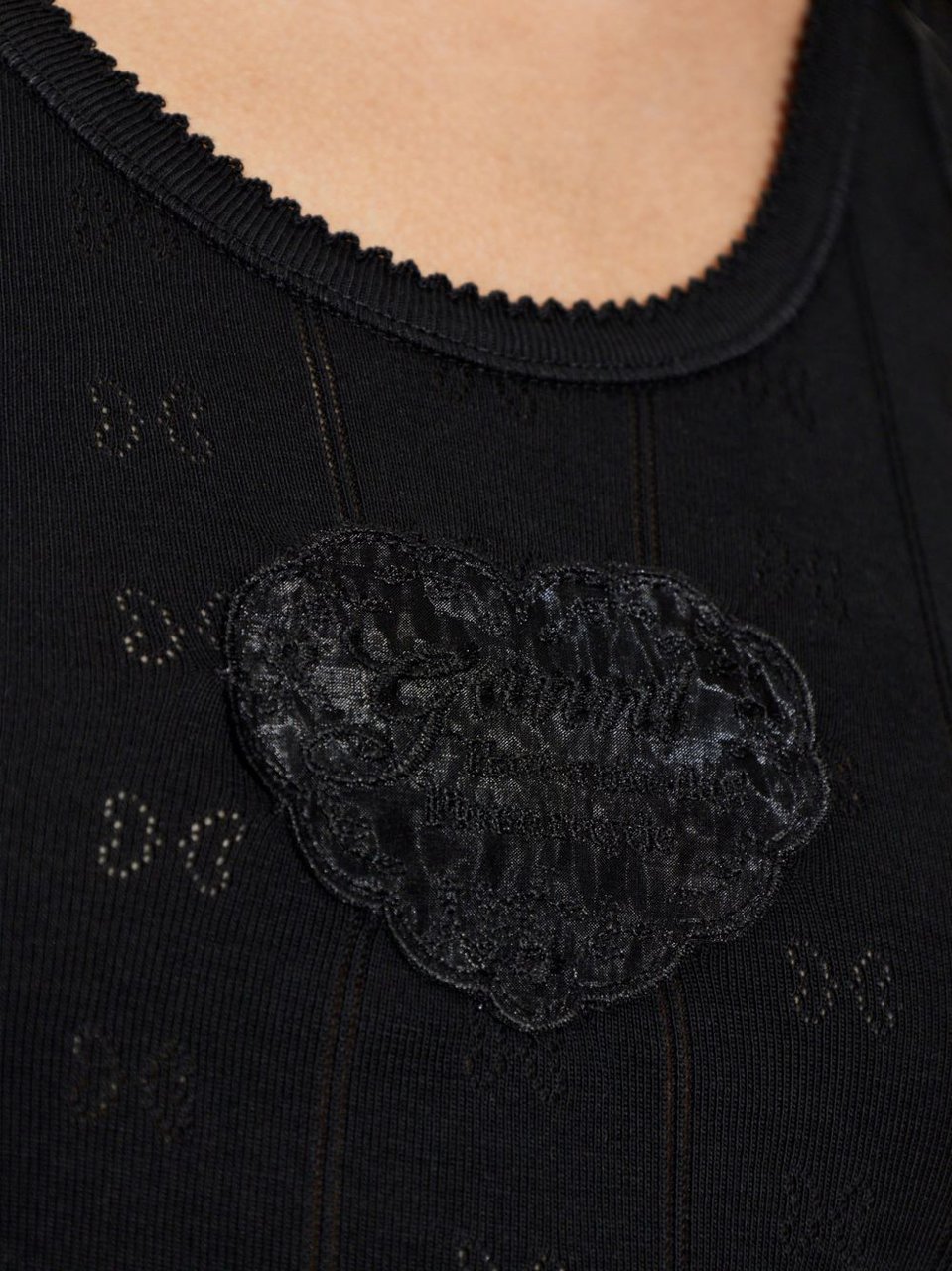 Ganni Top Black Zwart