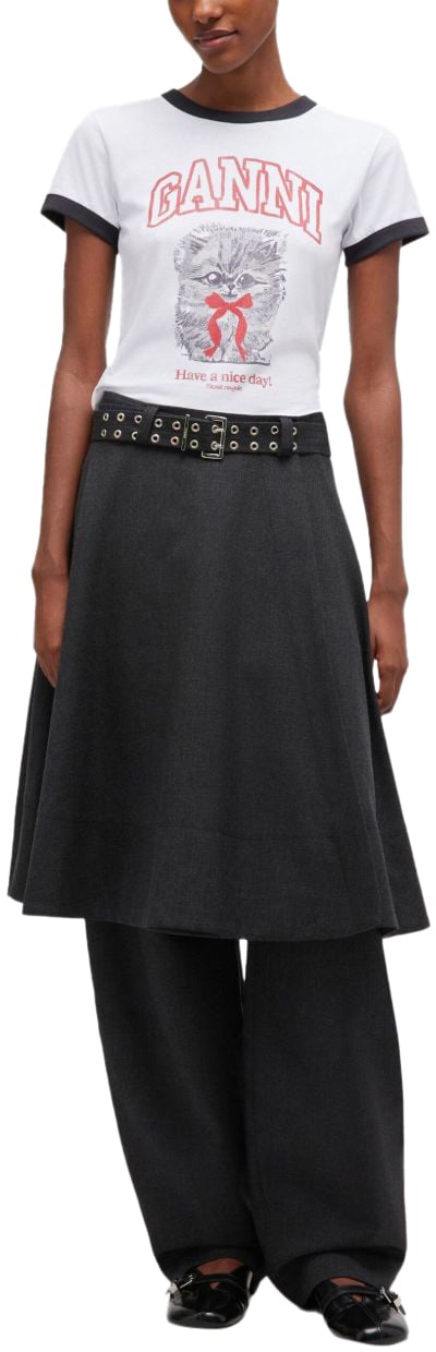 Ganni T-Shirts And Polos White Wit