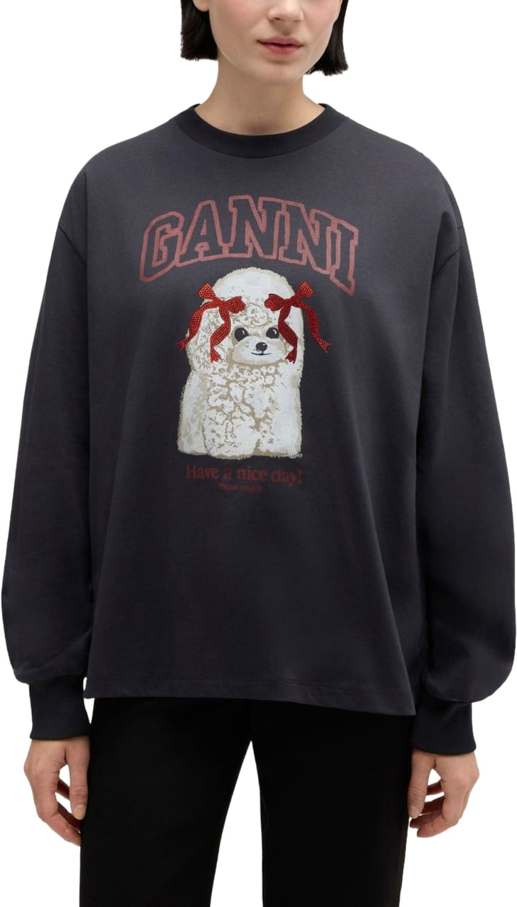 Ganni Sweaters Black Zwart