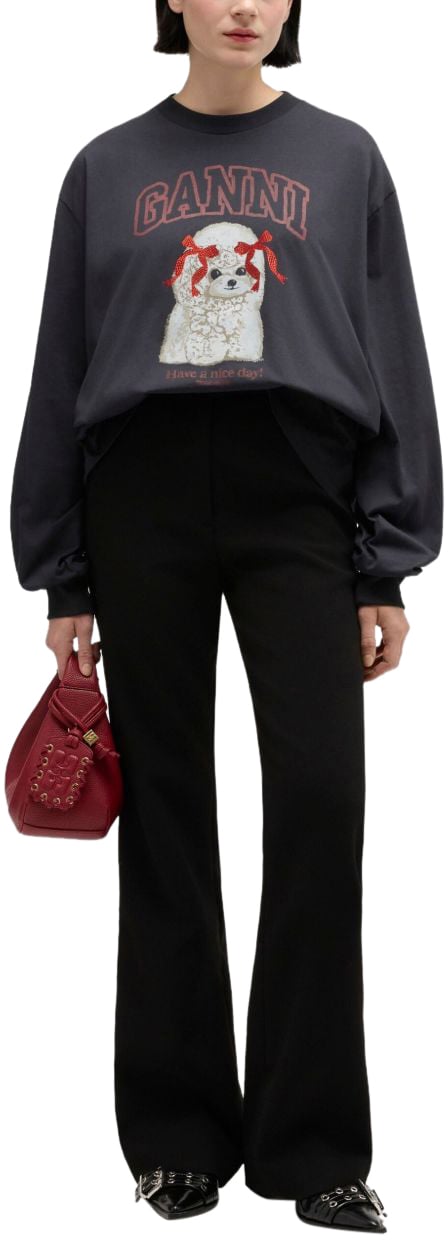 Ganni Sweaters Black Zwart