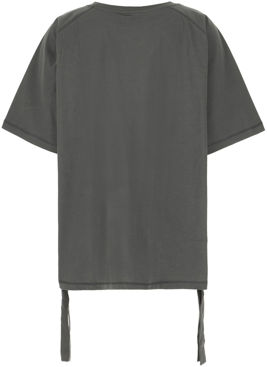 Ganni Ganni Grey cotton t-shirt Grijs