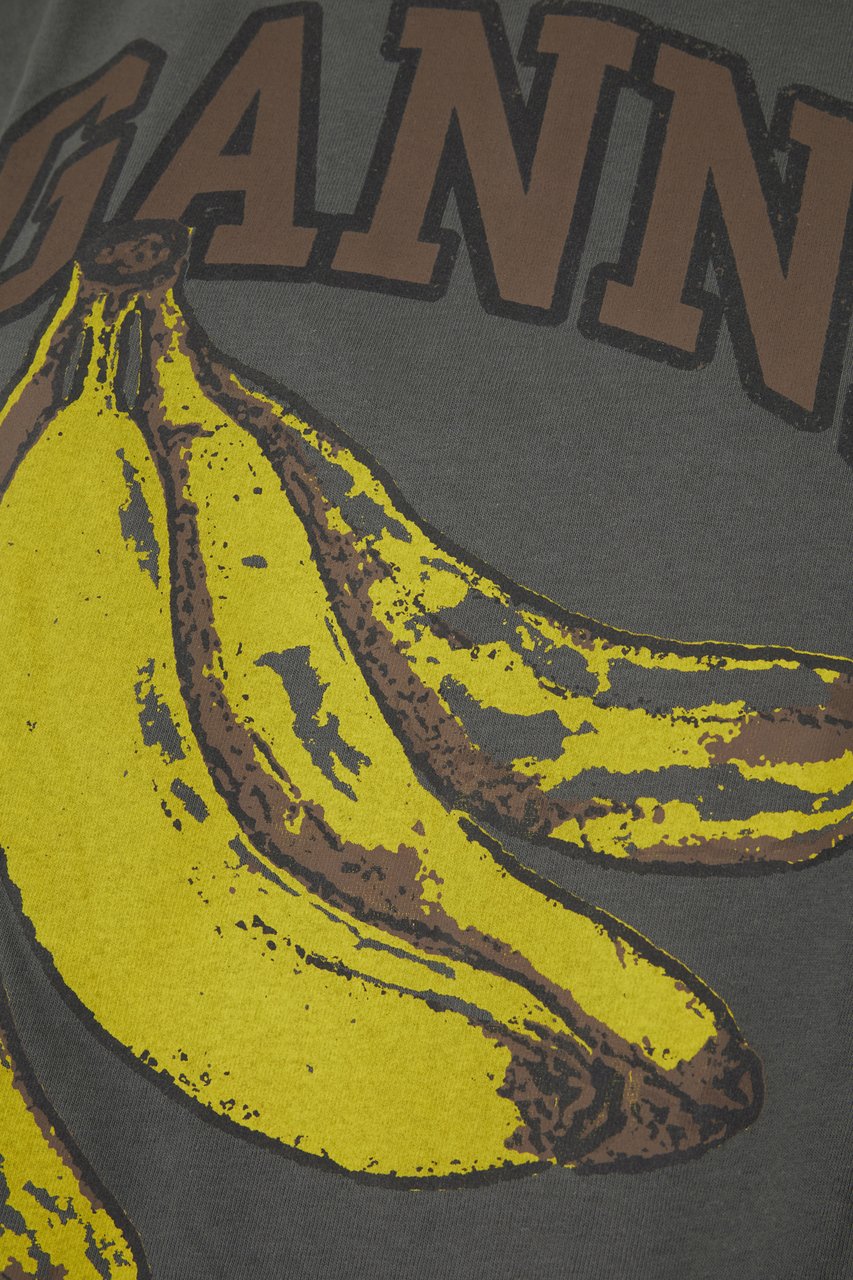 Ganni Ganni Grey cotton t-shirt Grijs