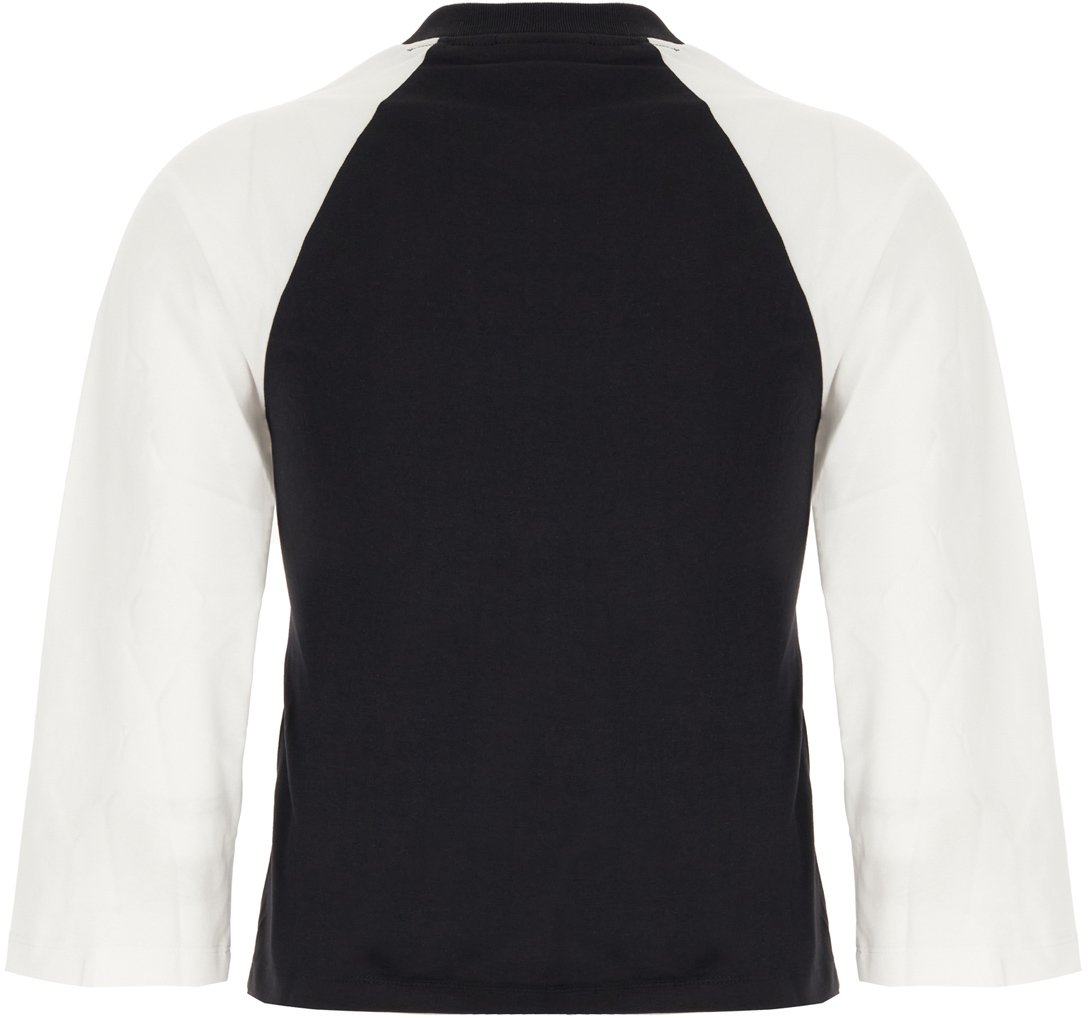 Ganni Ganni Two-tone cotton t-shirt Divers