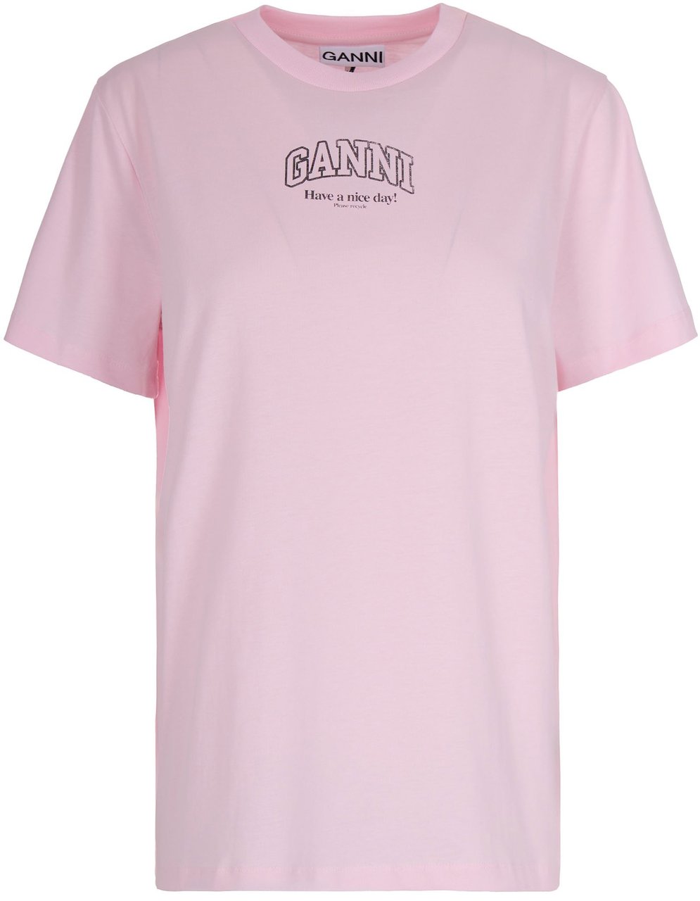 Ganni T-Shirts And Polos Chalk Pink Roze