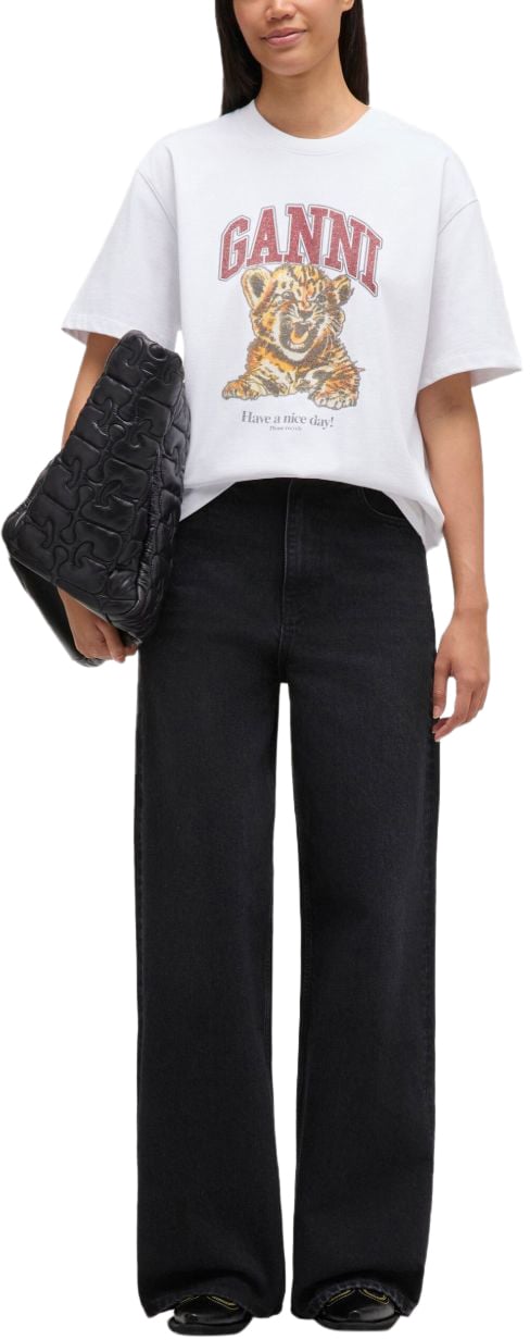 Ganni T-Shirts And Polos White Wit