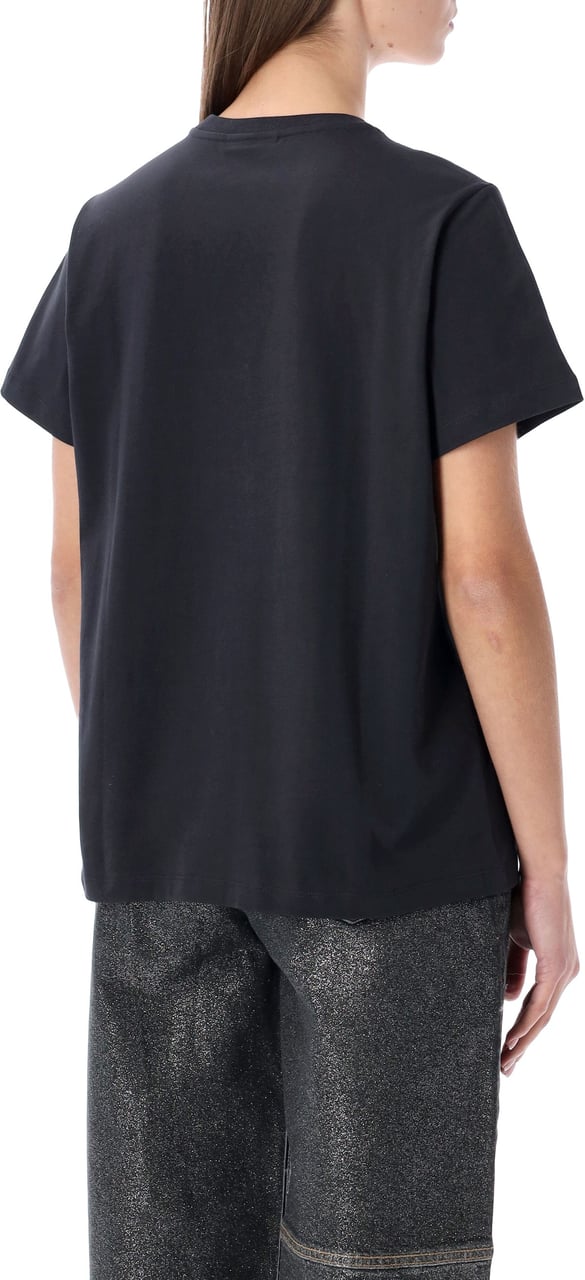 Ganni Tee Rabbit Phantom Black Zwart