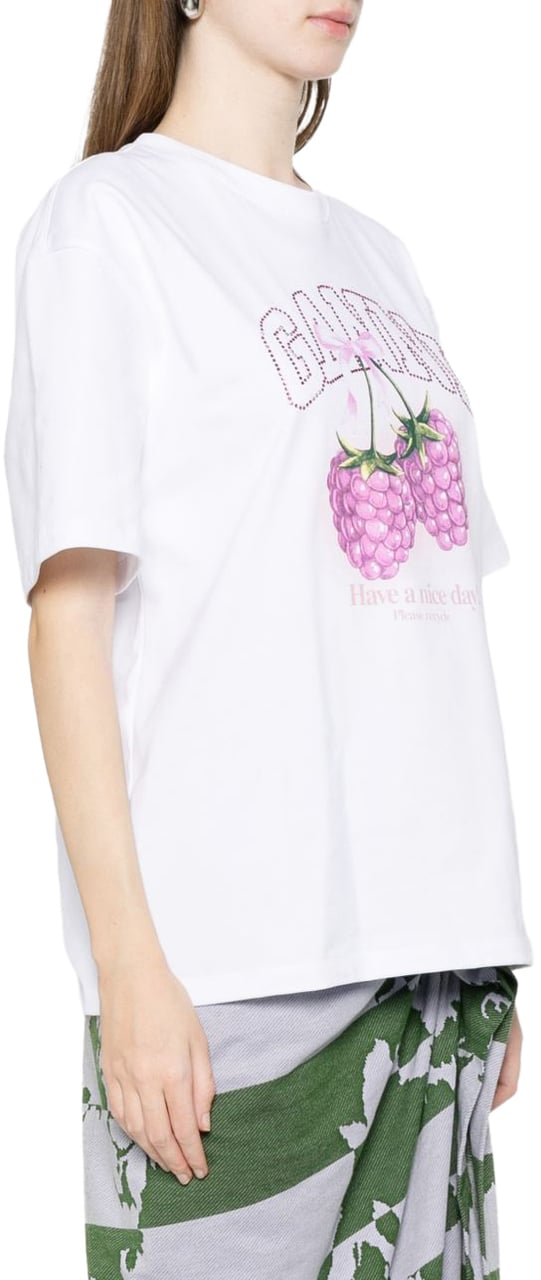 Ganni T-Shirts And Polos White Wit
