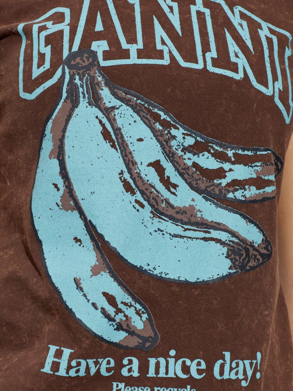 Ganni T-Shirts And Polos Brown Bruin