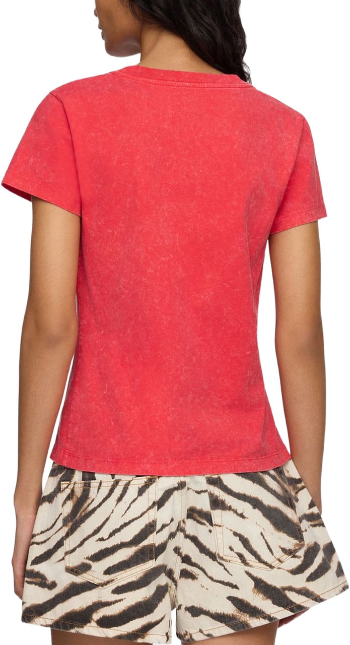 Ganni T-Shirts And Polos Red Rood