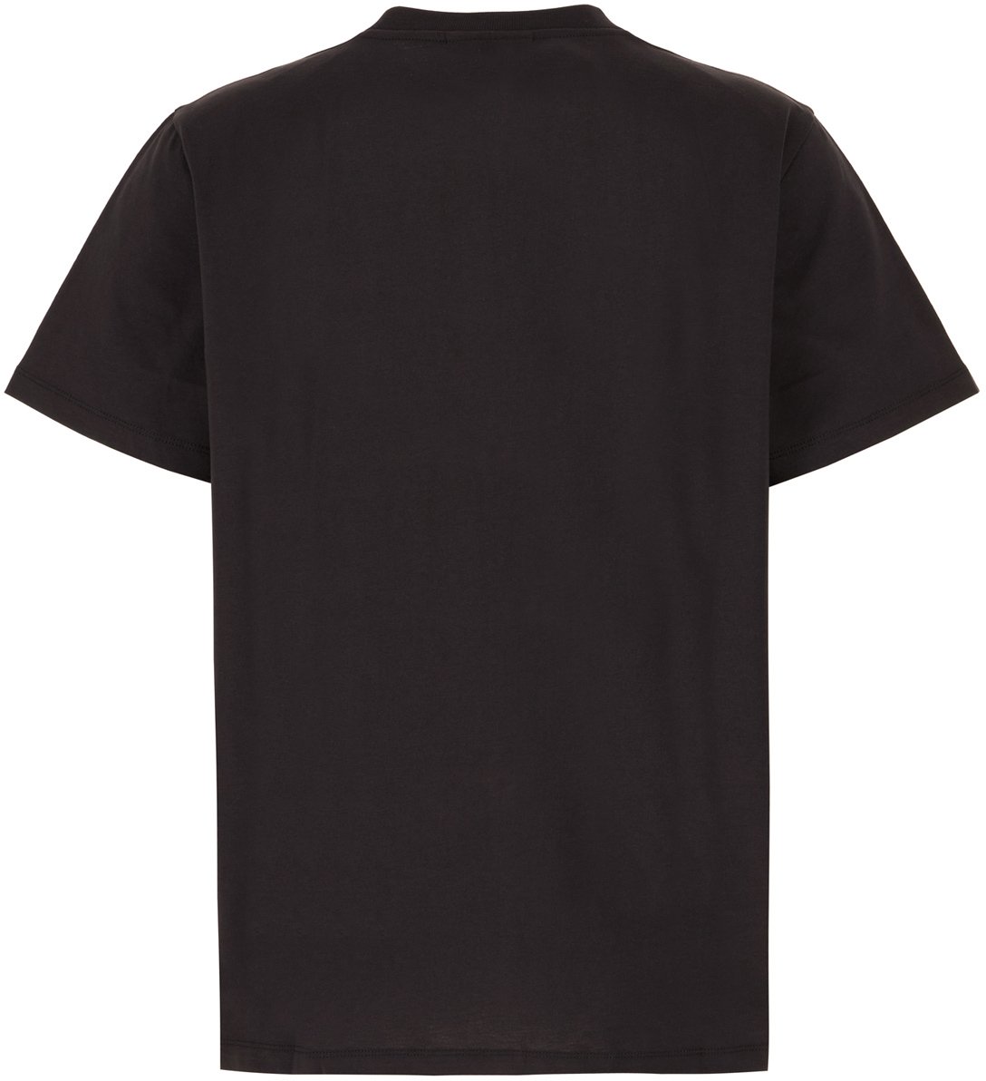 Ganni Charcoal cotton t-shirt Zwart