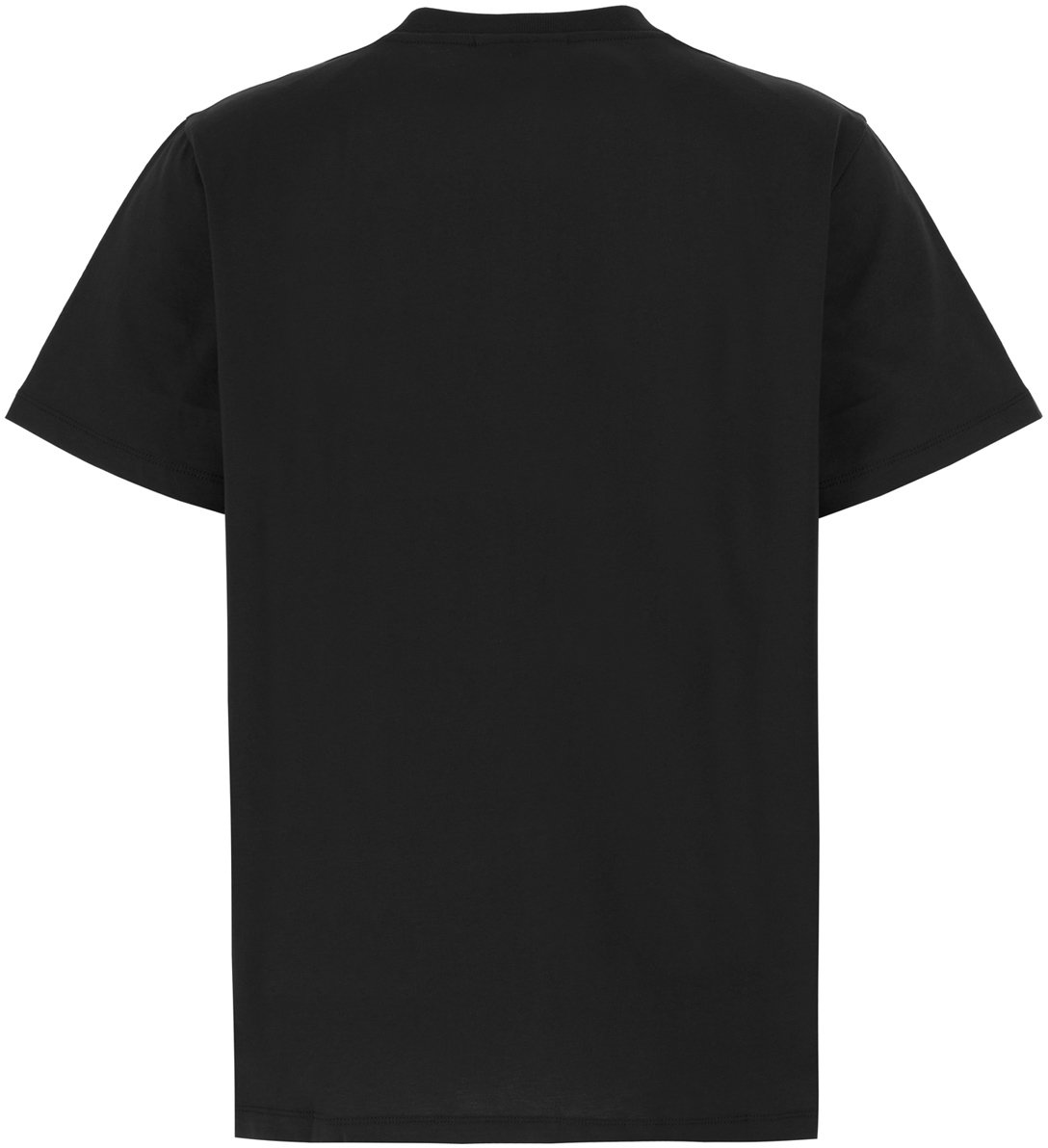 Ganni Charcoal cotton t-shirt Zwart