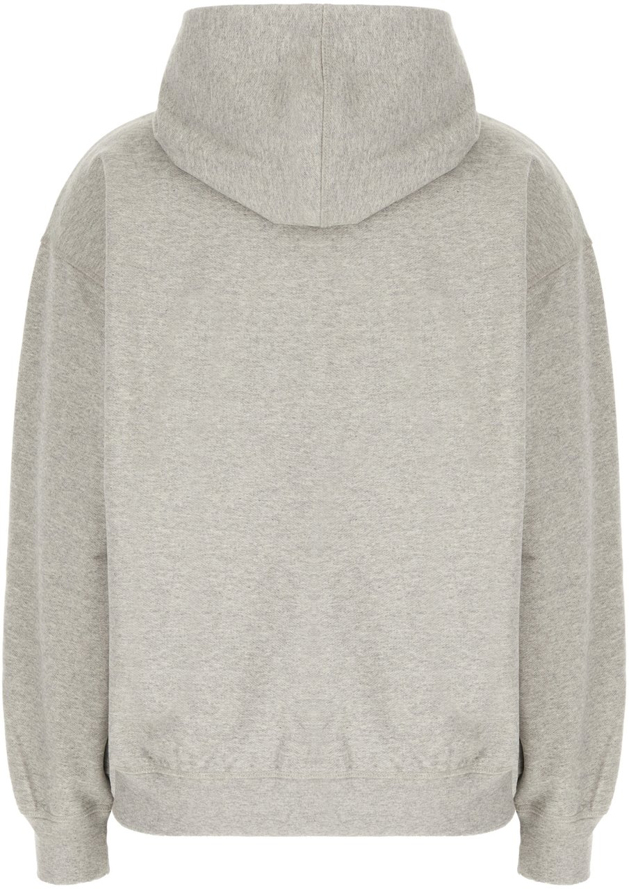 Ganni Ganni Melange grey cotton sweatshirt Grijs
