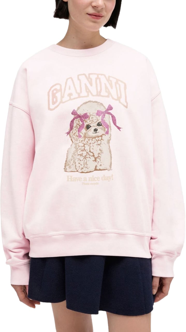 Ganni Sweaters Pink Roze