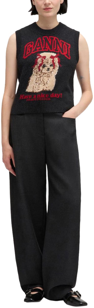 Ganni Sweaters Black Zwart