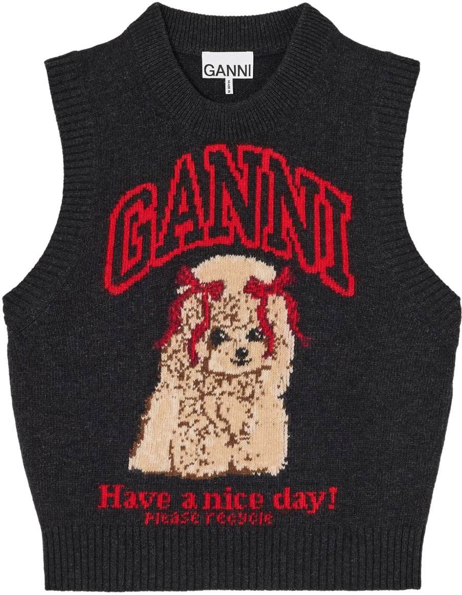 Ganni Sweaters Black Zwart