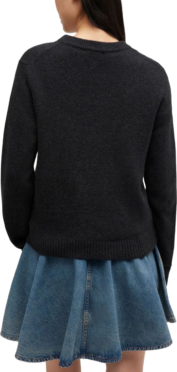 Ganni Sweaters Black Donkergrijs