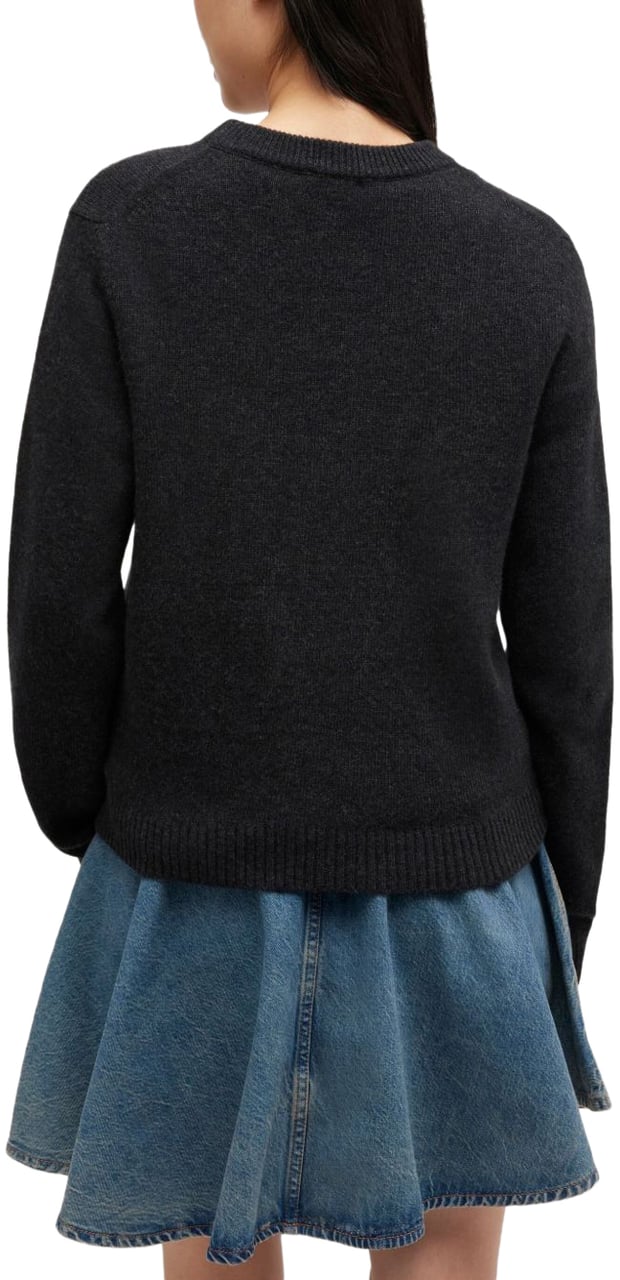 Ganni Sweaters Blue Donkergrijs