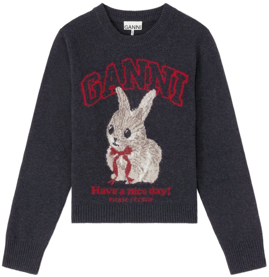 Ganni Sweaters Black Zwart