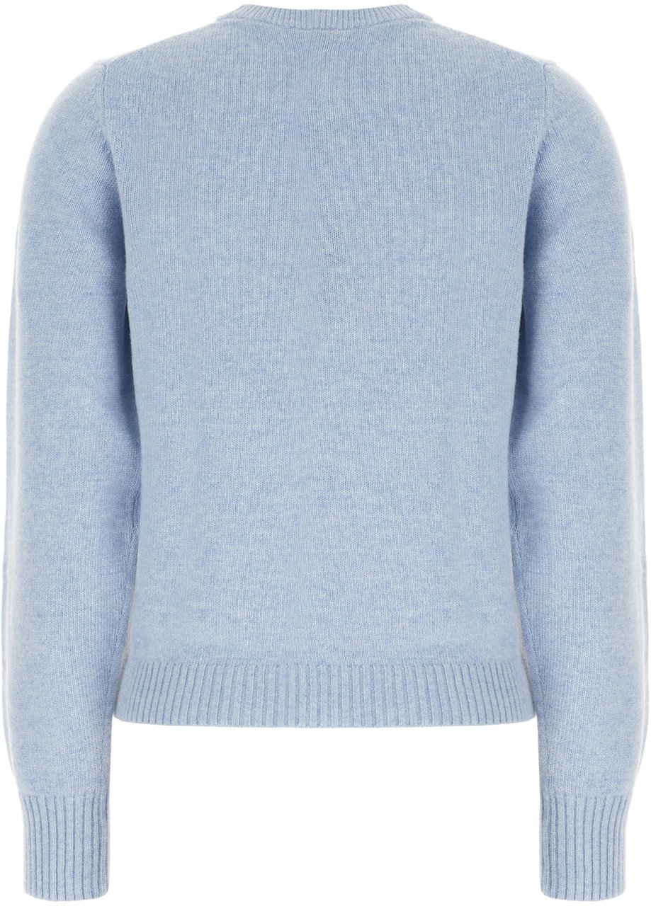 Ganni Ganni Powder blue wool blend sweater Blauw