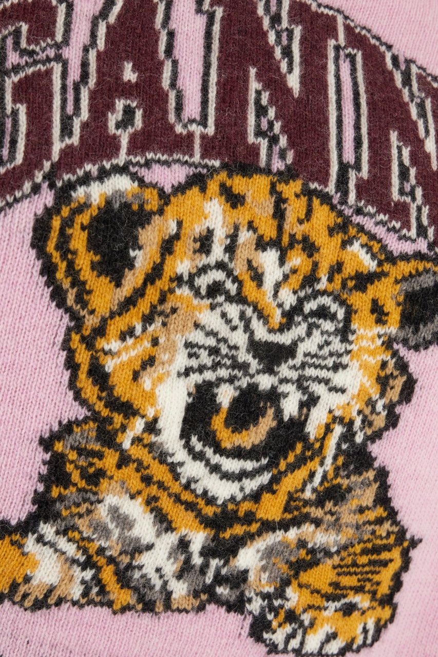 Ganni Ganni Pink wool blend sweater Roze