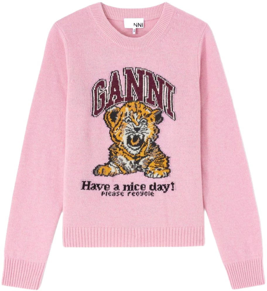 Ganni Sweaters Pink Roze