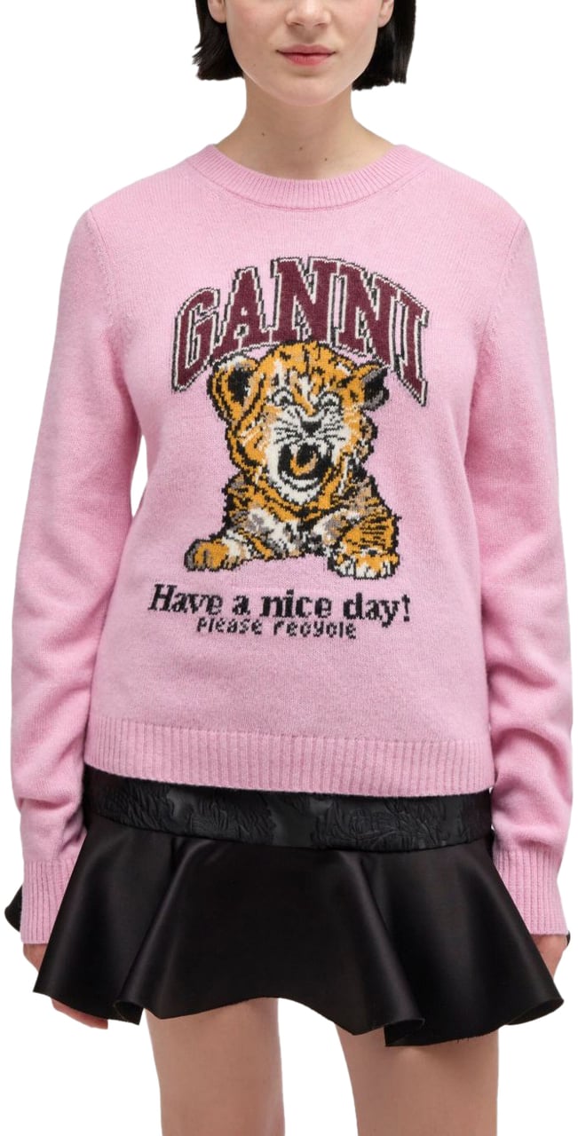 Ganni Sweaters Pink Roze
