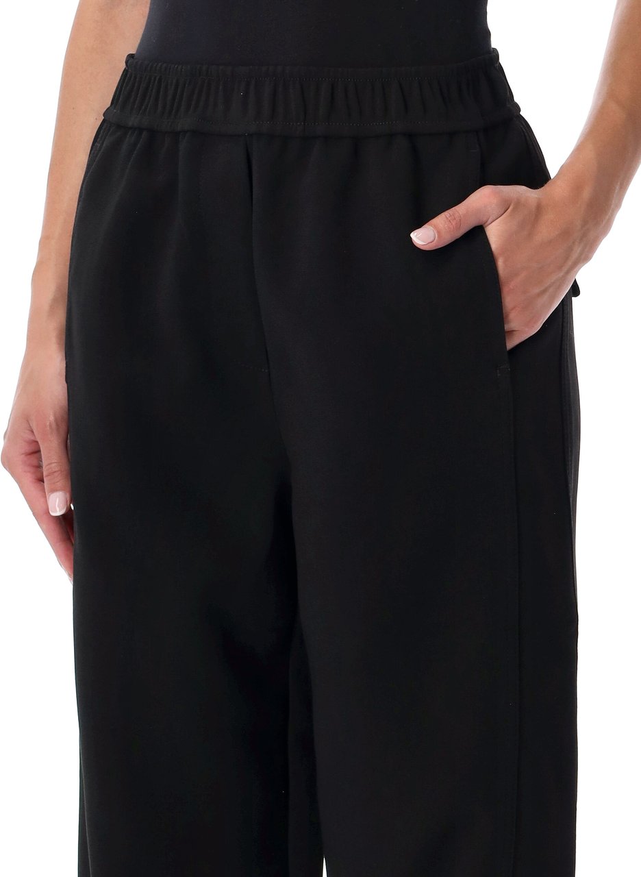 Ganni Wide Pant Nero Zwart