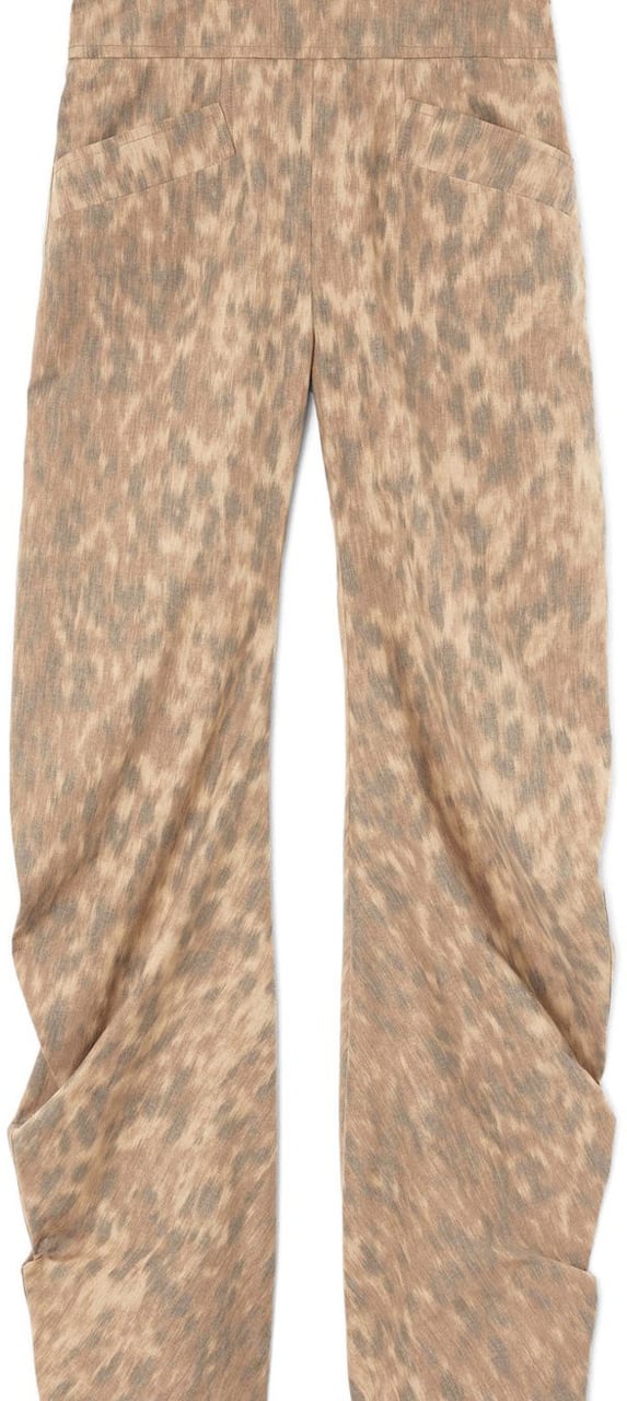 Ganni Trousers Beige Beige