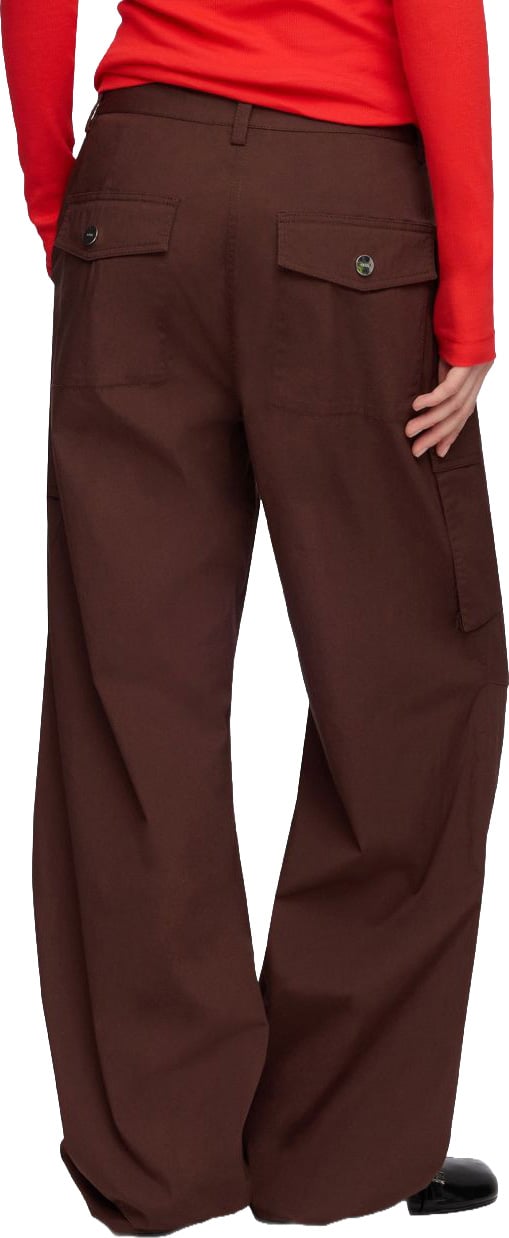 Ganni Trousers Brown Bruin