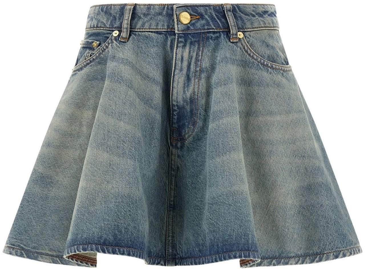 Ganni Skirts Mid Blue Vintage Blauw