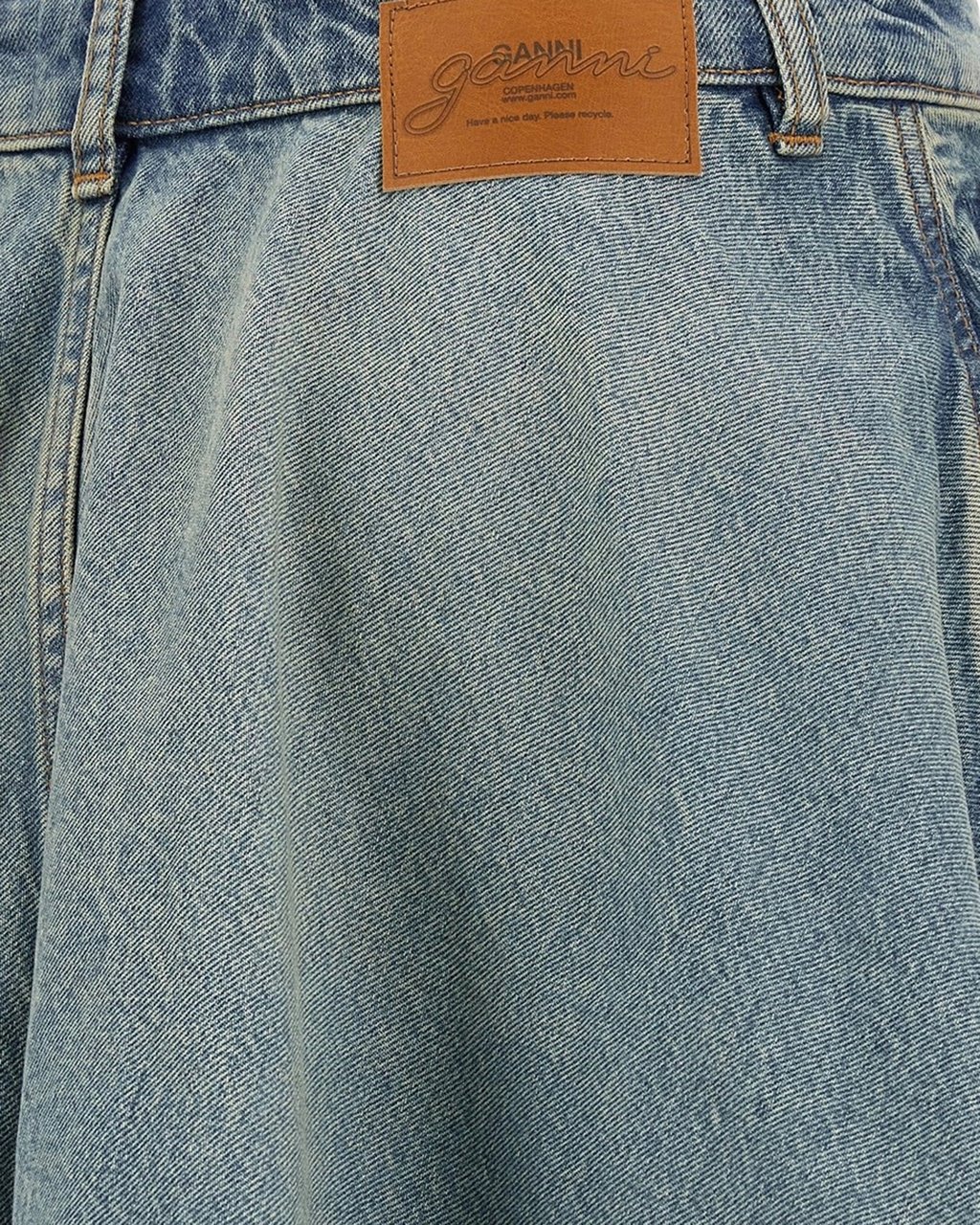 Ganni Skirts Mid Blue Vintage Blauw