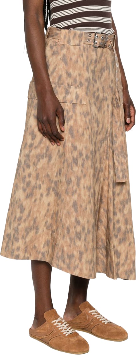 Ganni Skirts Beige Beige