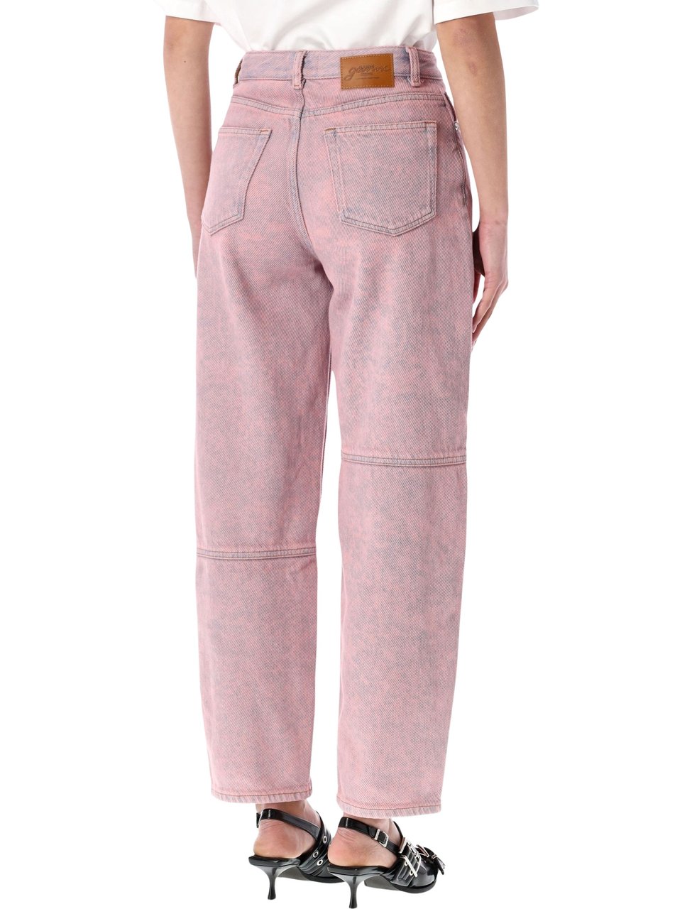 Ganni GANNI pink Stary jeans Roze